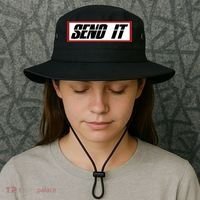 Send It Offroad Dirt Bike Logo Bucket Hat thumb 3