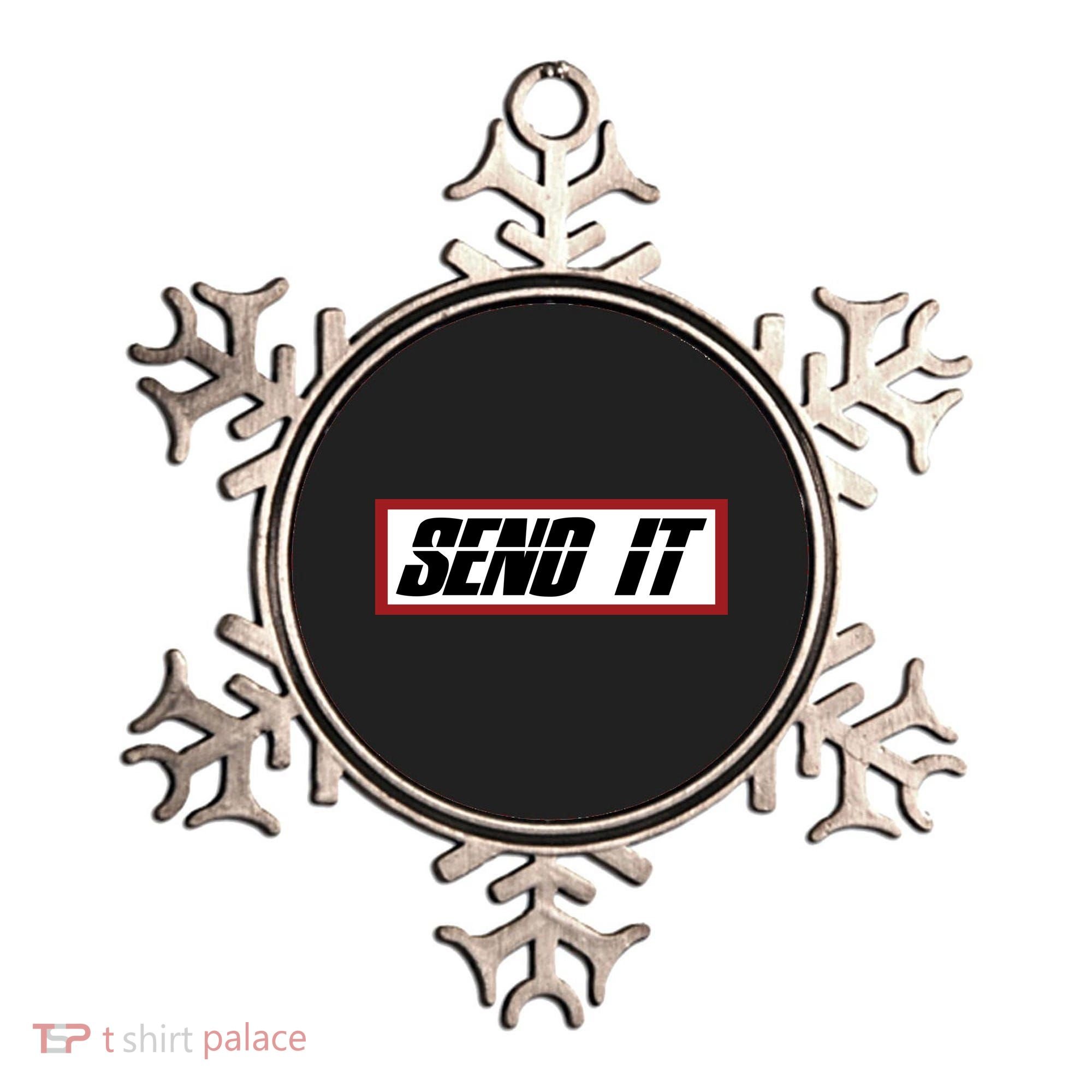 Send It Offroad Dirt Bike Logo Ornament