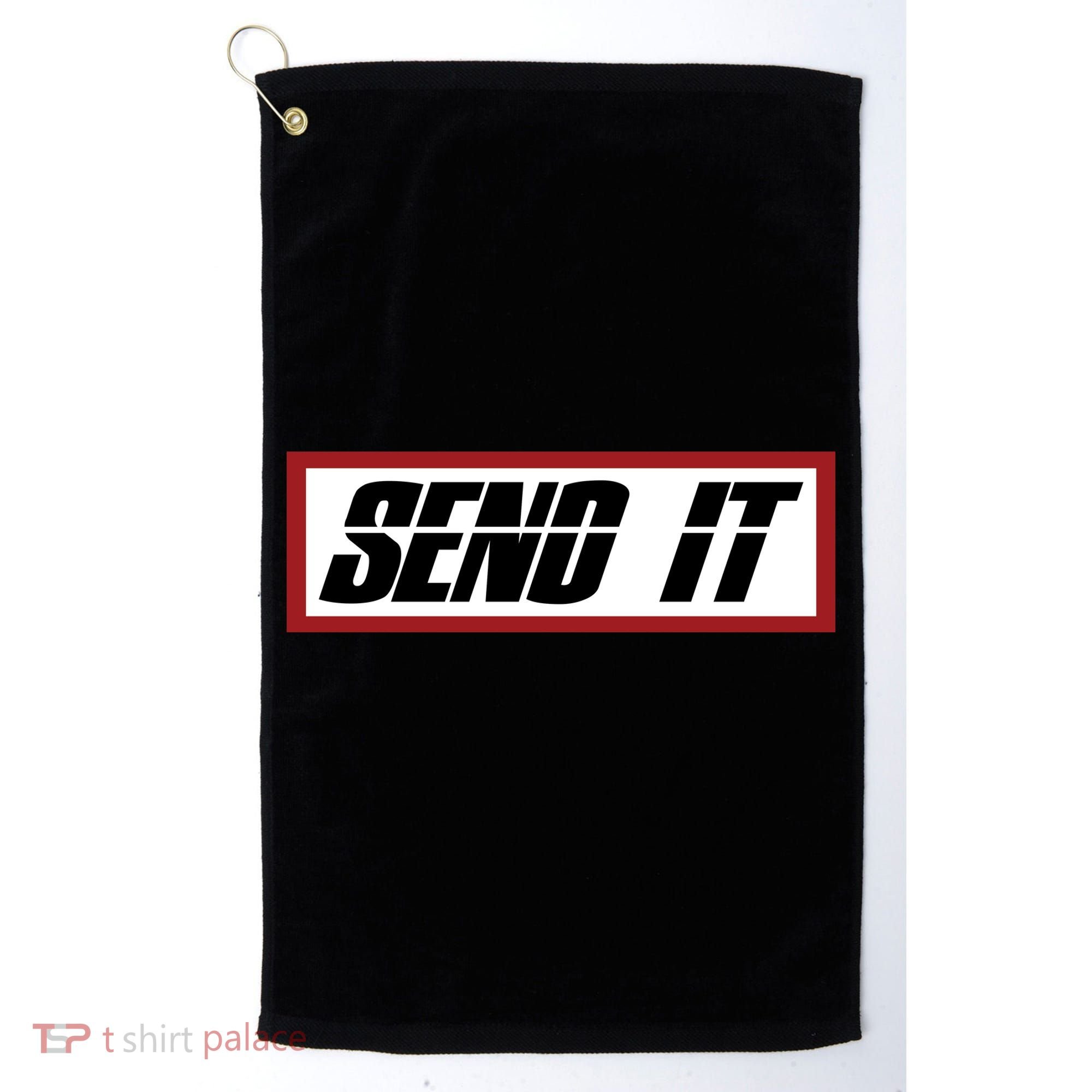 Send It Offroad Dirt Bike Logo Golf Towel