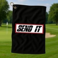 Send It Offroad Dirt Bike Logo Golf Towel thumb 1