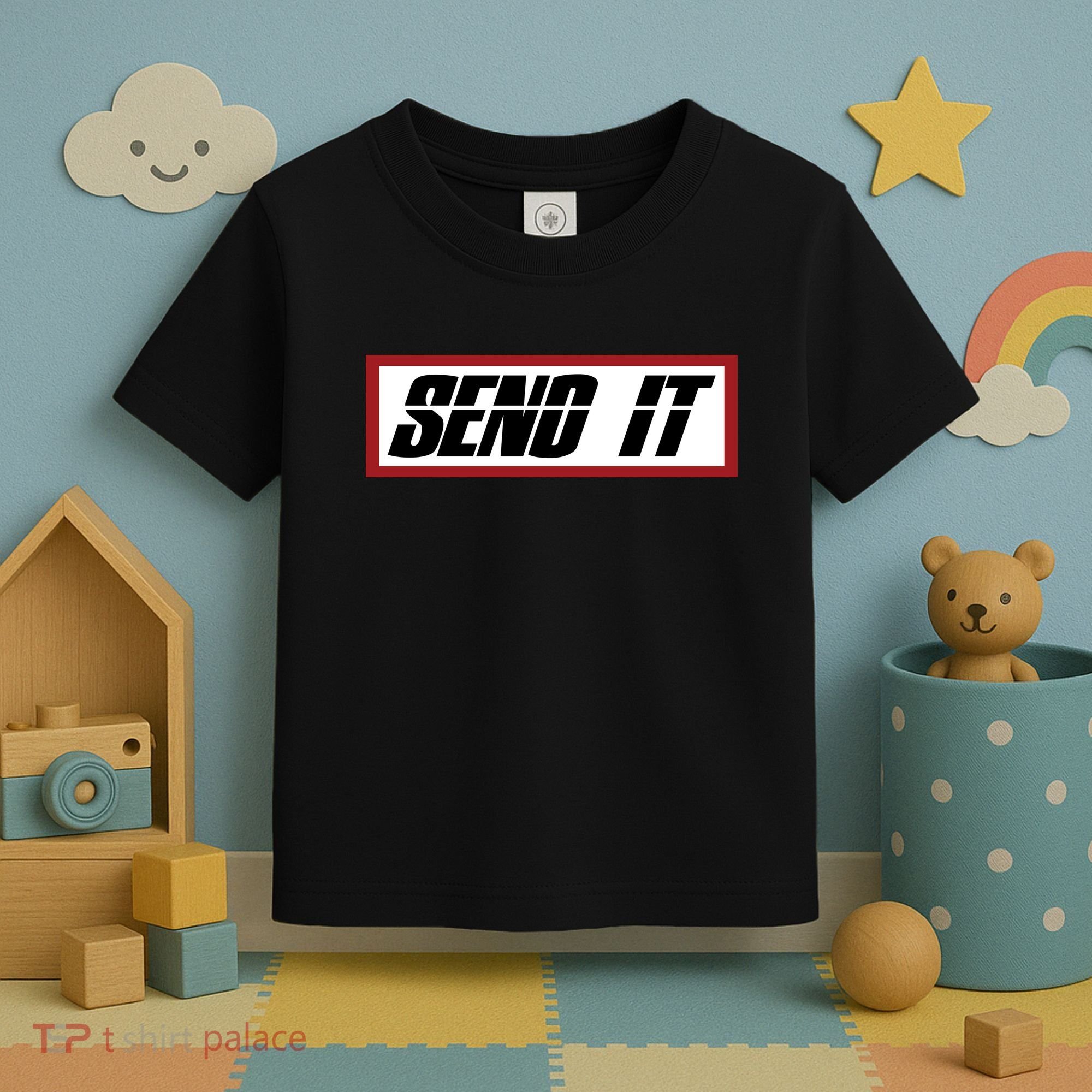 Send It Offroad Dirt Bike Logo Toddler T-Shirt