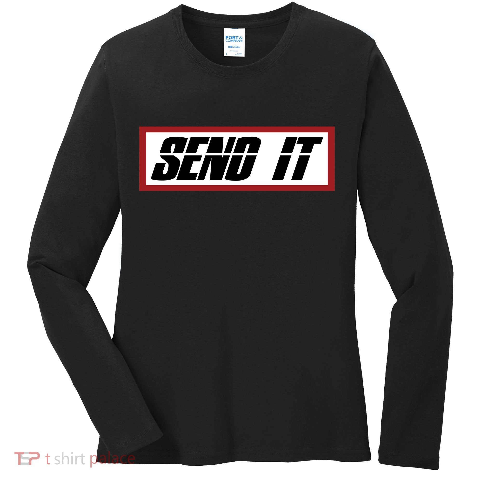 Send It Offroad Dirt Bike Logo Women's Long Sleeve Shirt