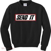 Send It Offroad Dirt Bike Logo Kids Sweatshirt thumb 0