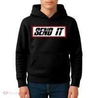 Send It Offroad Dirt Bike Logo Kids Hoodie thumb 4