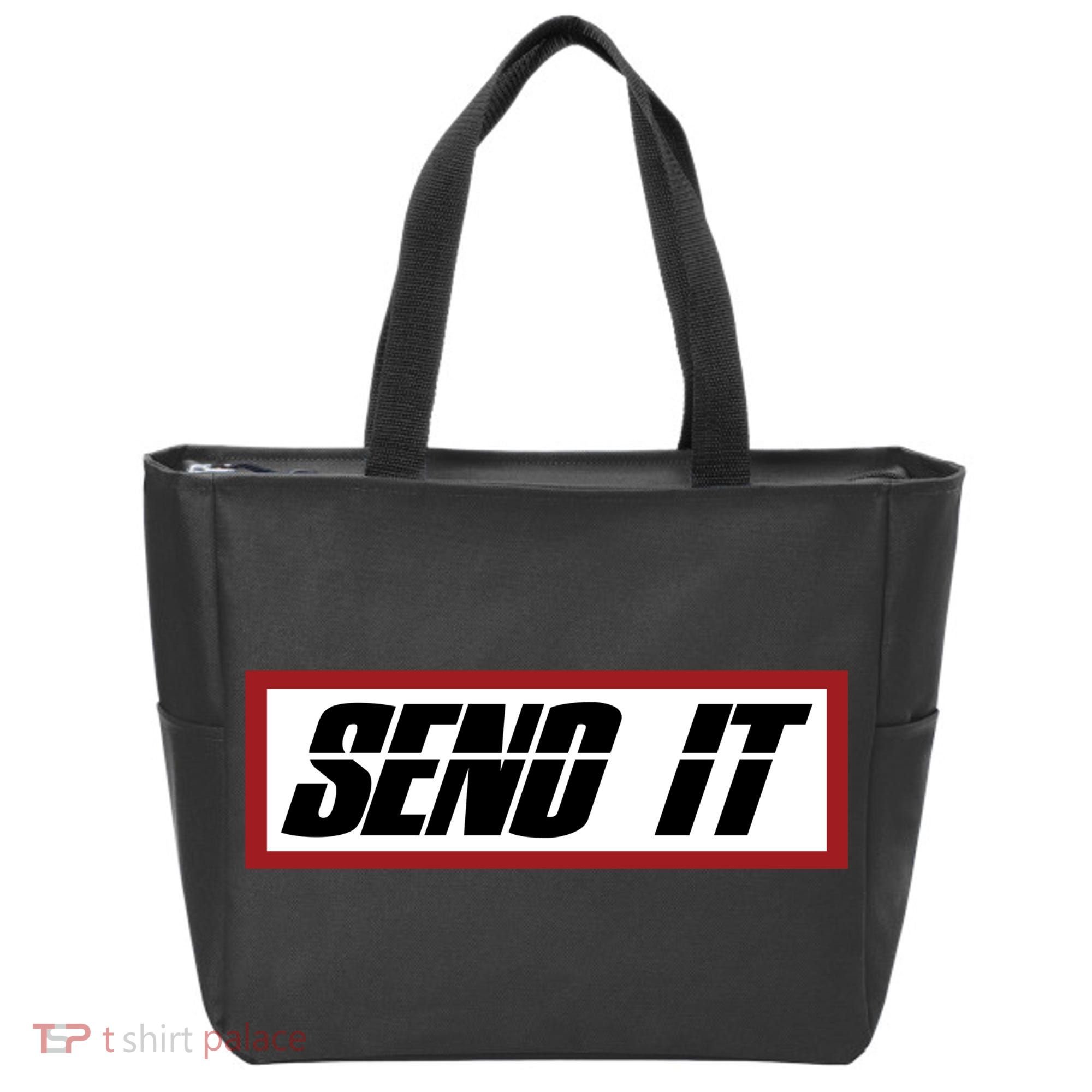 Send It Offroad Dirt Bike Logo Tote Bag