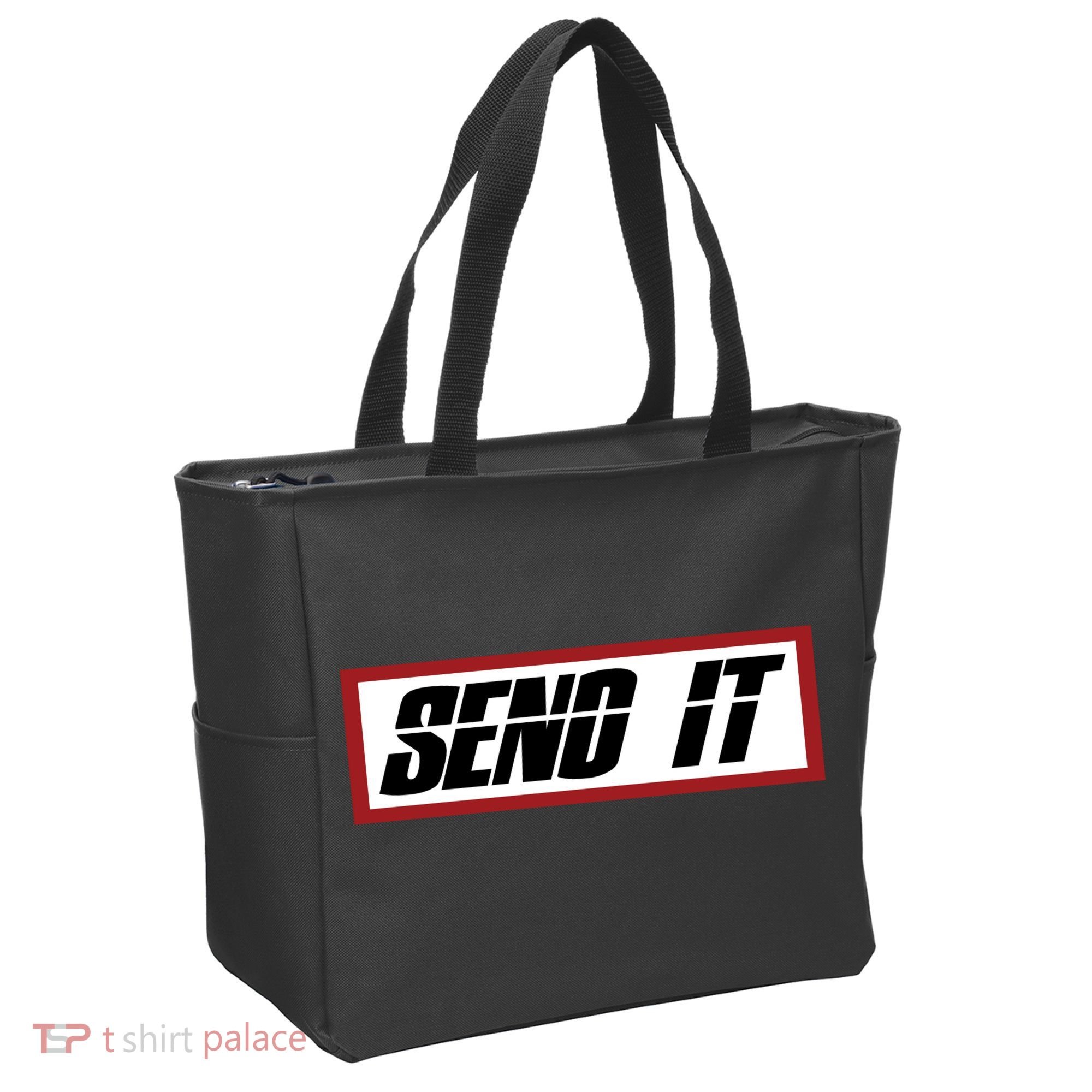 Send It Offroad Dirt Bike Logo Tote Bag