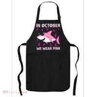 Shark In October We Wear P.I.N.K Breast Cancer Apron thumb 0