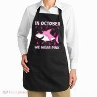 Shark In October We Wear P.I.N.K Breast Cancer Apron thumb 2