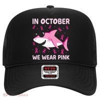 Shark In October We Wear P.I.N.K Breast Cancer Hat thumb 0