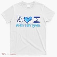 Support Israel Peace Love Israel I Stand With Israel Vintage T-Shirt thumb 0