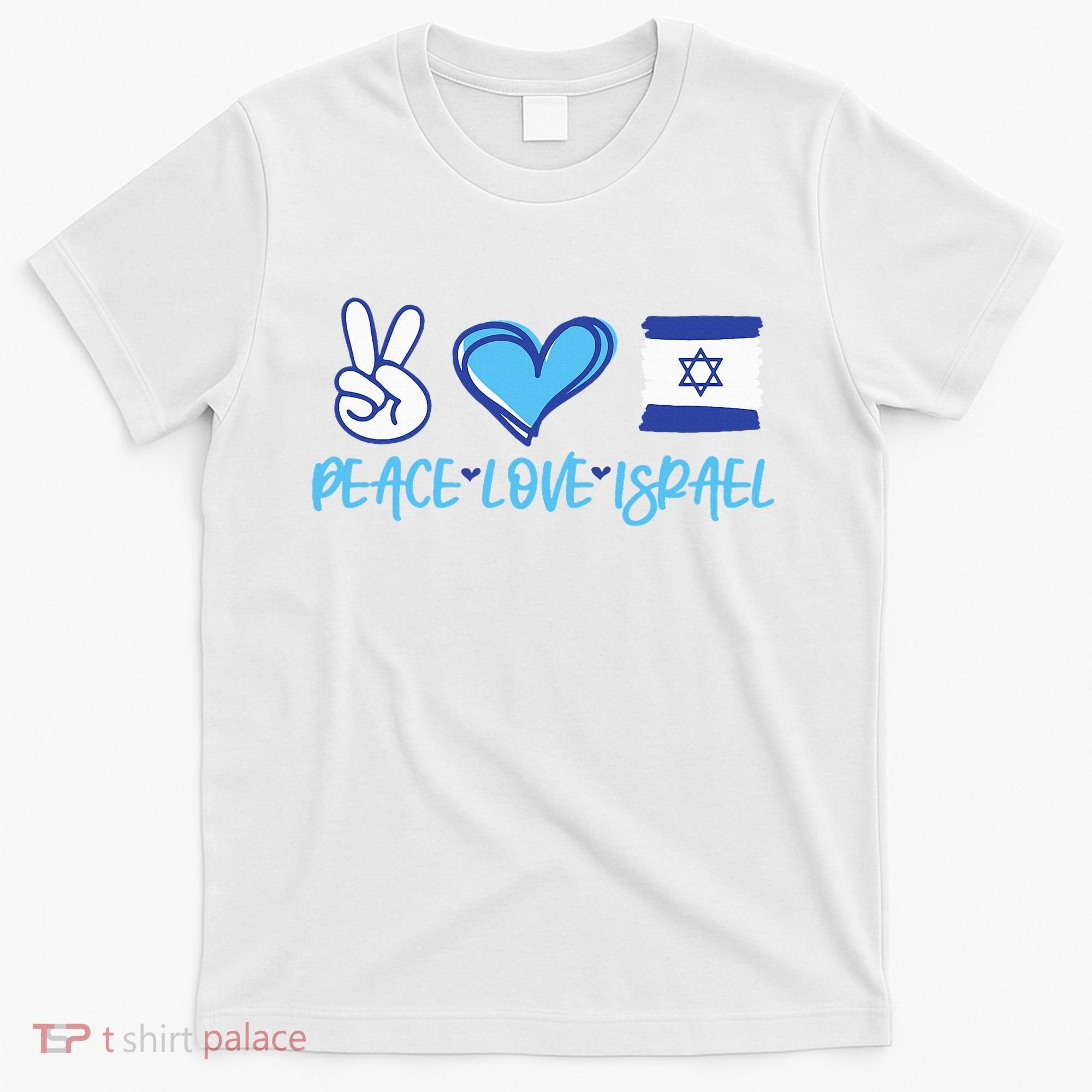 Support Israel Peace Love Israel I Stand With Israel Vintage T-Shirt