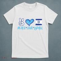 Support Israel Peace Love Israel I Stand With Israel Vintage T-Shirt thumb 5
