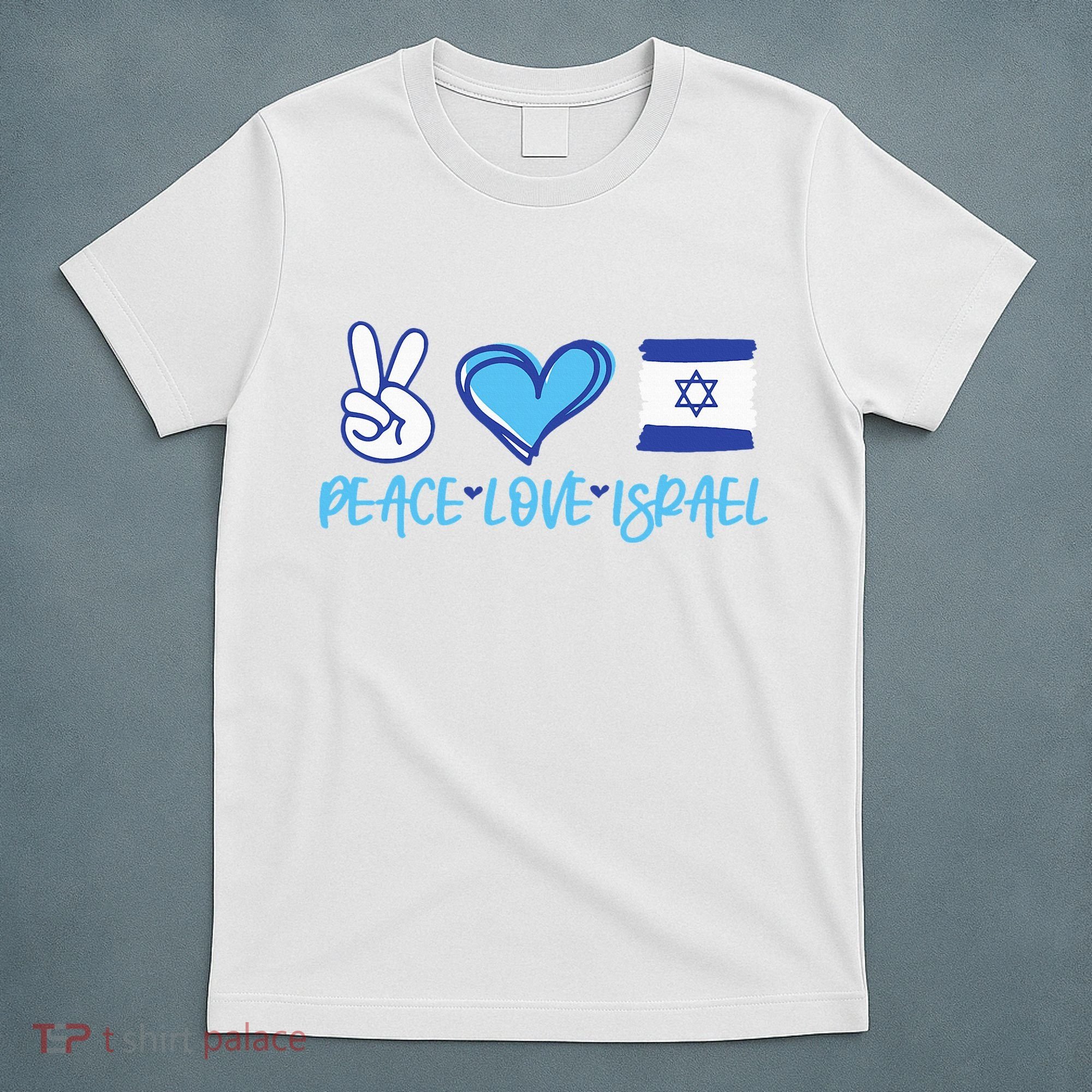 Support Israel Peace Love Israel I Stand With Israel Vintage T-Shirt