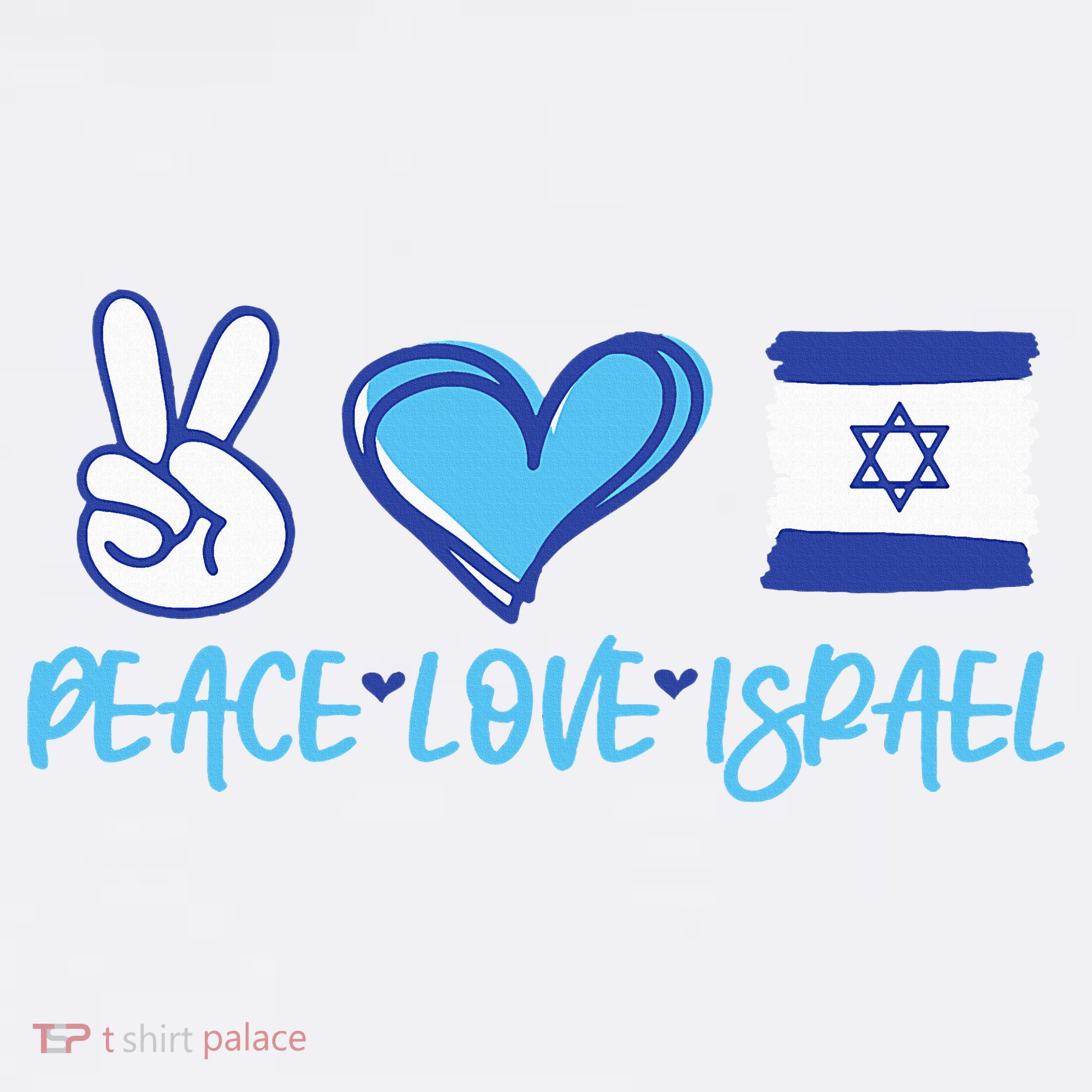 Support Israel Peace Love Israel I Stand With Israel Vintage T-Shirt