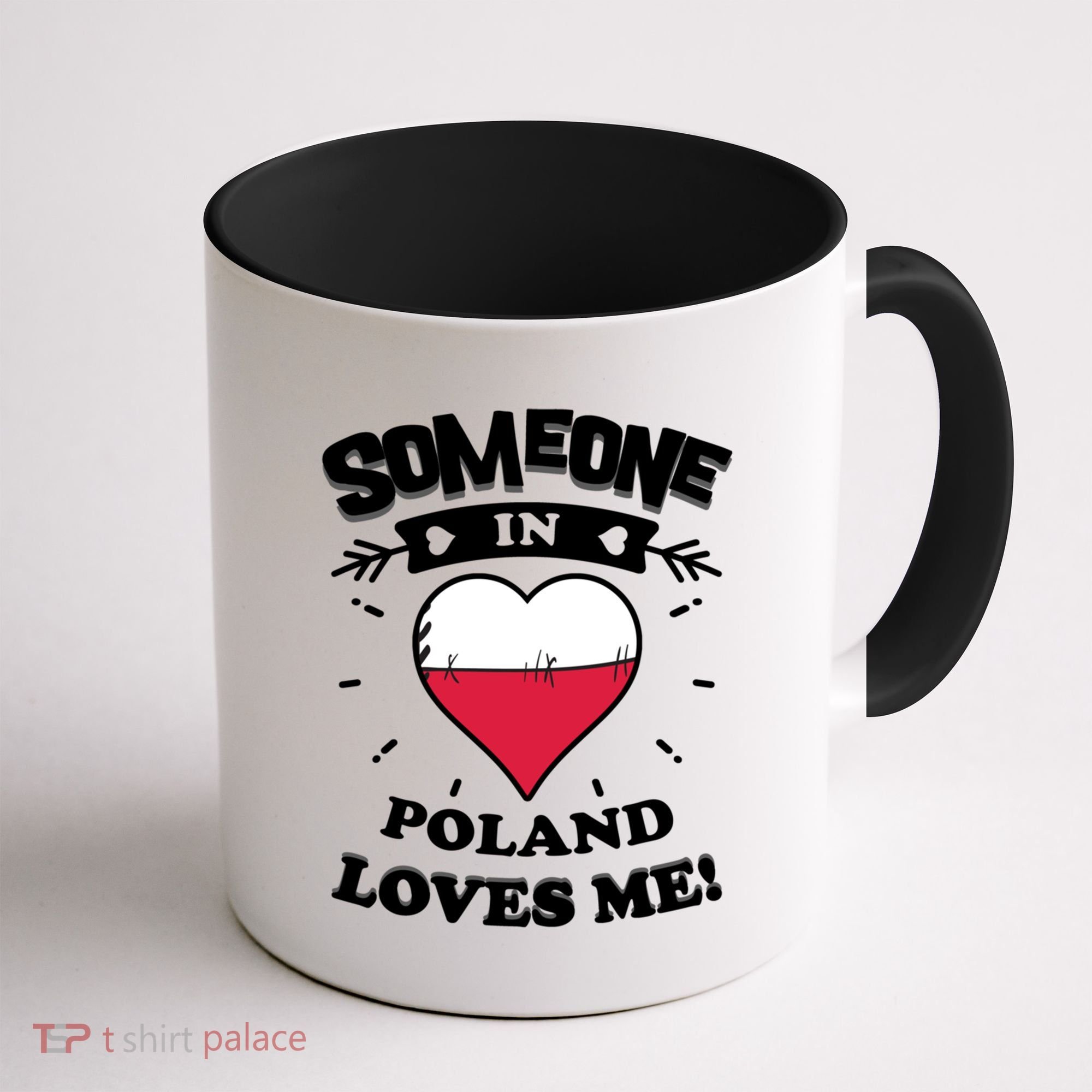 Someone In Poland Loves Me Polish Flag Heart Gift Coffee Mug