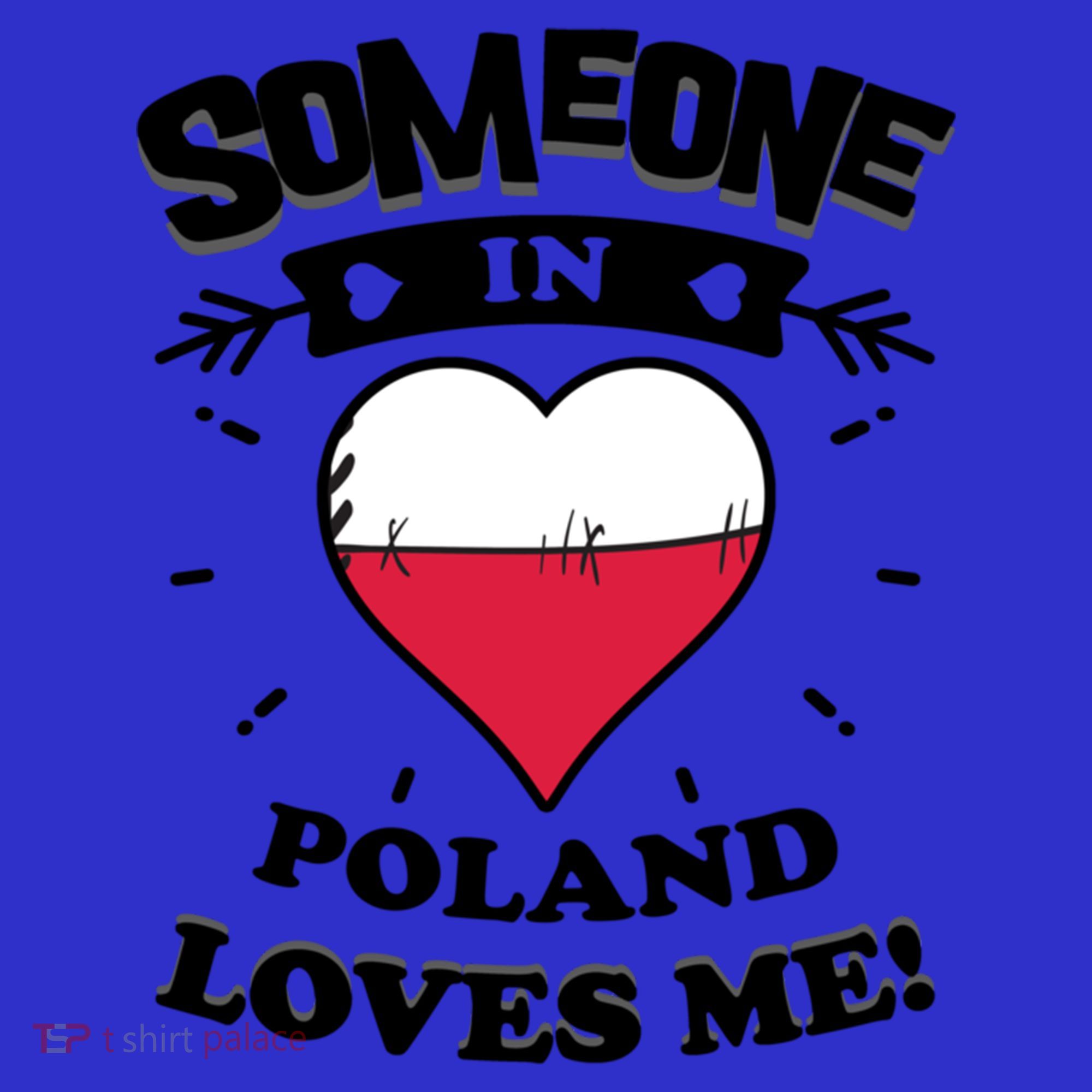 Someone In Poland Loves Me Polish Flag Heart Gift Mousepad