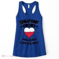 Someone In Poland Loves Me Polish Flag Heart Gift Women's Tank Top thumb 0