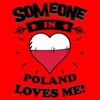 Someone In Poland Loves Me Polish Flag Heart Gift Santa Hat thumb 1