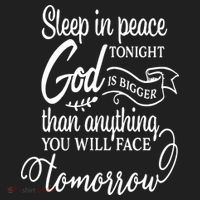 Sleep In Peace Tonight God Christian Women's Sweatshirt thumb 2