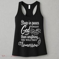 Sleep In Peace Tonight God Christian Women's Tank Top thumb 3