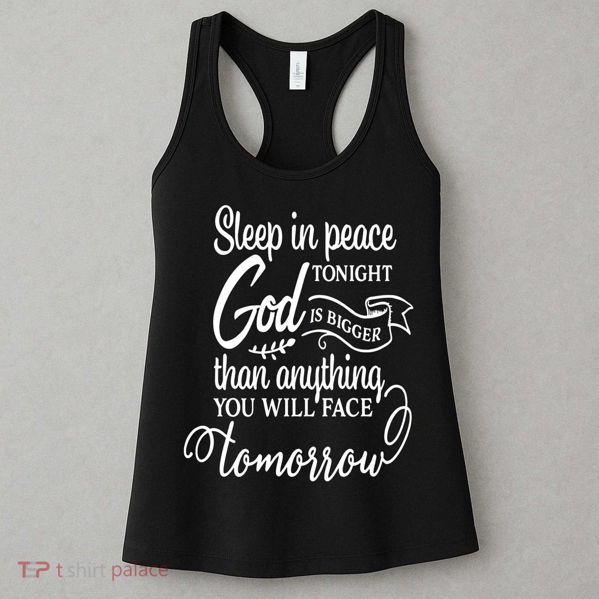 Sleep In Peace Tonight God Christian Women's Tank Top