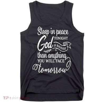 Sleep In Peace Tonight God Christian Tank Top
