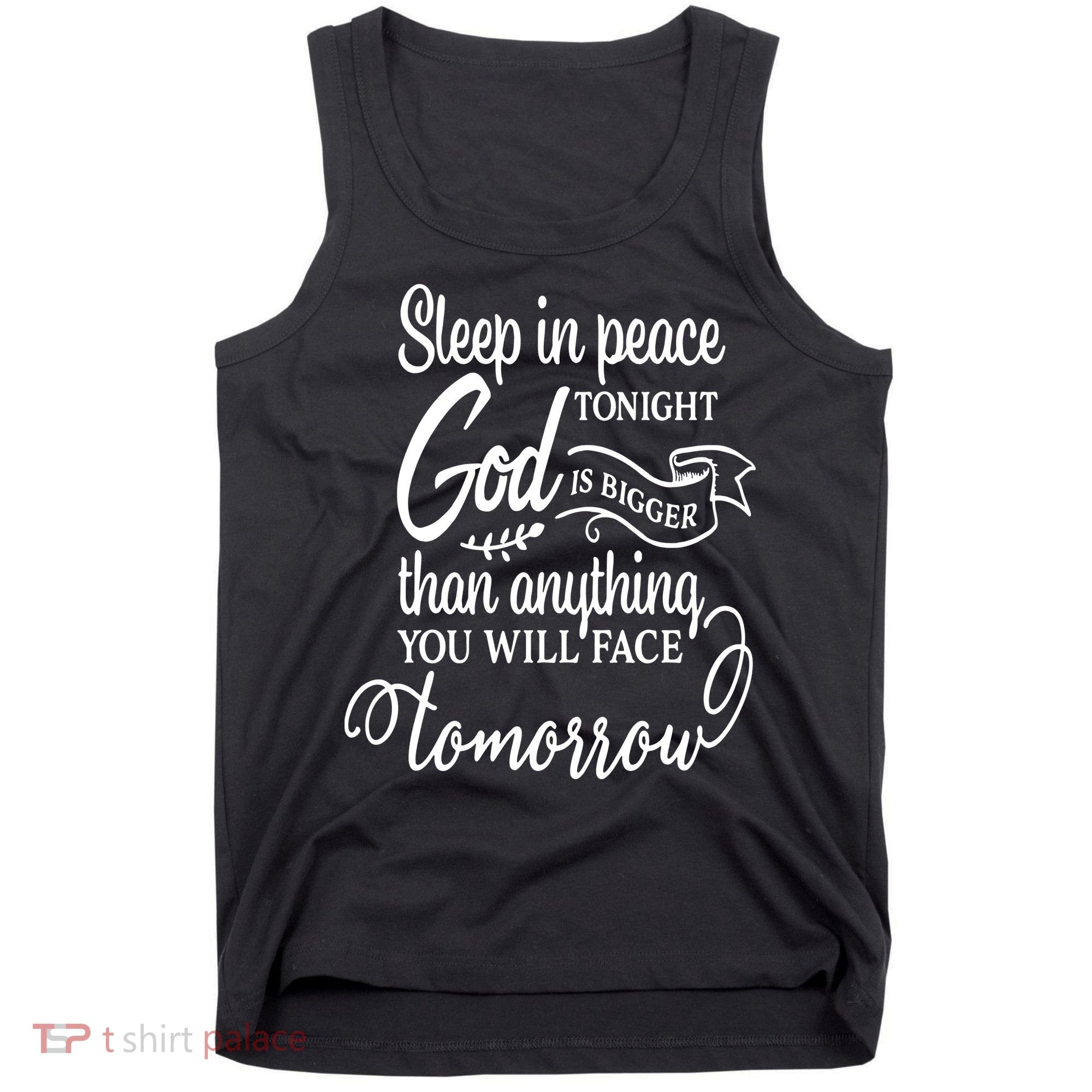 Sleep In Peace Tonight God Christian Tank Top