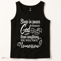 Sleep In Peace Tonight God Christian Tank Top thumb 2