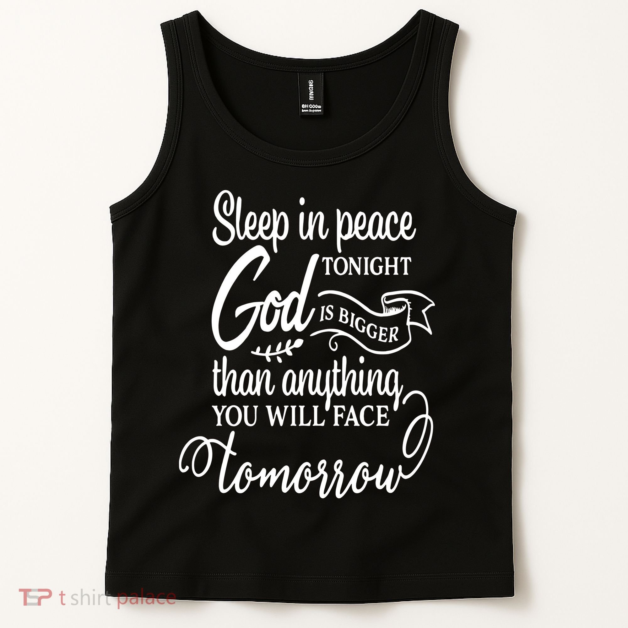 Sleep In Peace Tonight God Christian Tank Top