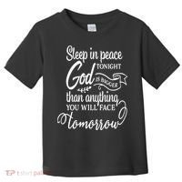 Sleep In Peace Tonight God Christian Toddler T-Shirt thumb 0