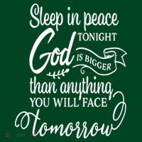 Sleep In Peace Tonight God Christian Long Sleeve Shirt thumb 2