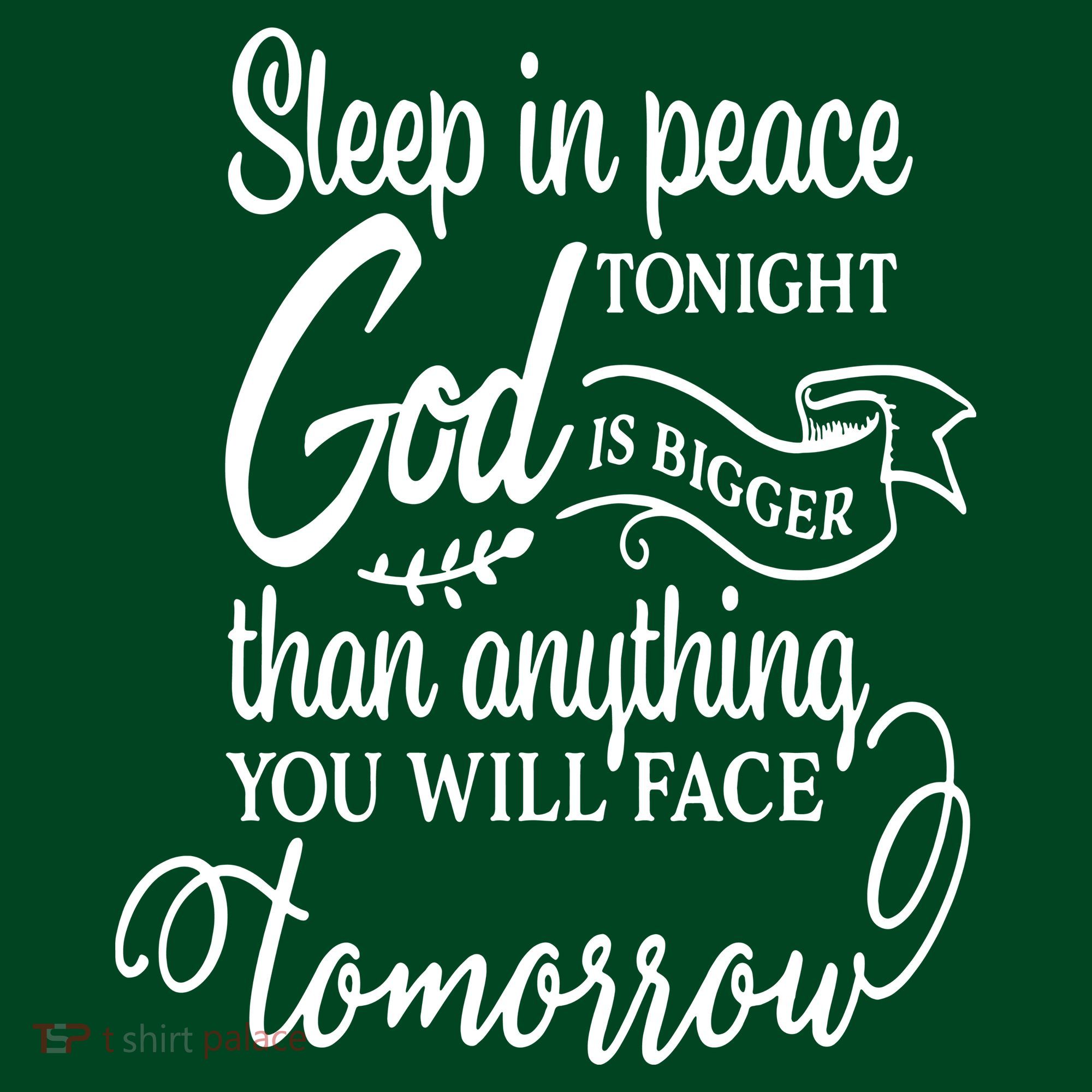 Sleep In Peace Tonight God Christian Apron
