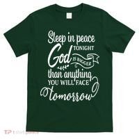 Sleep In Peace Tonight God Christian T-Shirt thumb 0