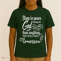 Sleep In Peace Tonight God Christian T-Shirt thumb 4