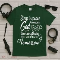 Sleep In Peace Tonight God Christian T-Shirt thumb 5