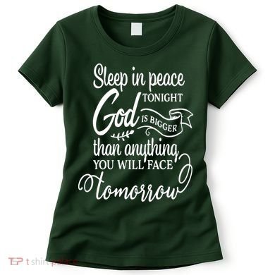 Sleep In Peace Tonight God Christian Women's T-Shirt