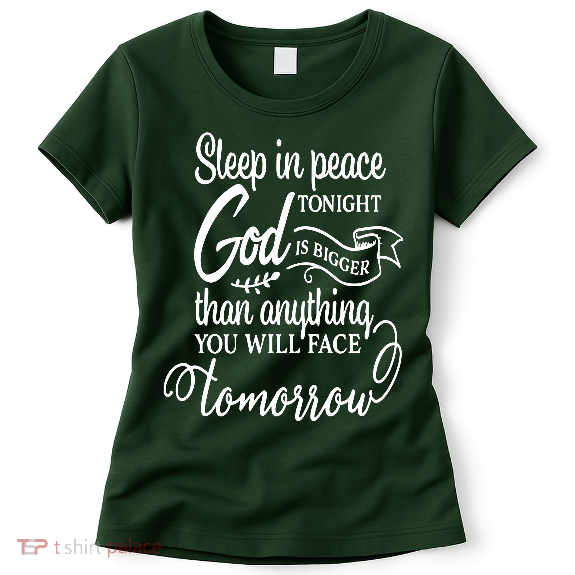 Sleep In Peace Tonight God Christian Women's T-Shirt