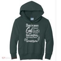 Sleep In Peace Tonight God Christian Kids Hoodie thumb 0