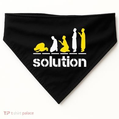Solution Islamic Prayer Muslim Ramadan Salat Alhamdulillah USA-Made Doggie Bandana