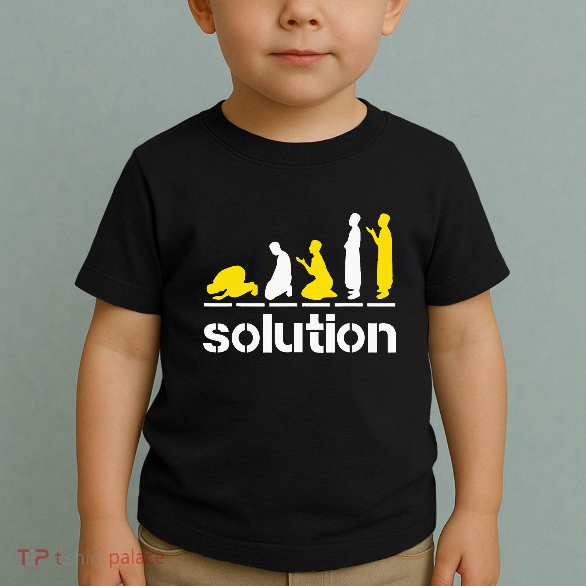 Solution Islamic Prayer Muslim Ramadan Salat Alhamdulillah Toddler T-Shirt