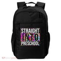 Straight Into Preschool Funny Cute Pre School Backpack thumb 0