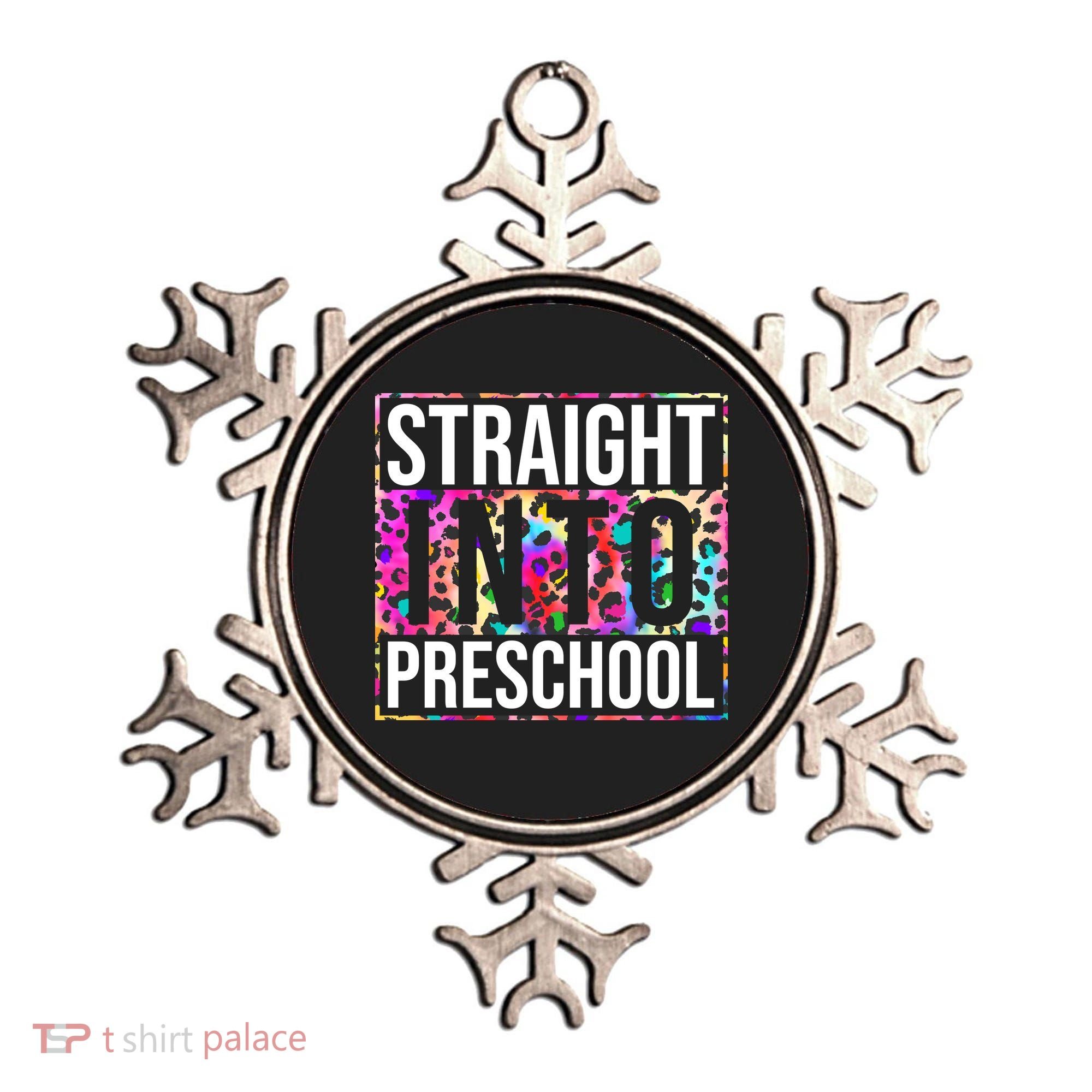 Straight Into Preschool Funny Cute Pre School Ornament
