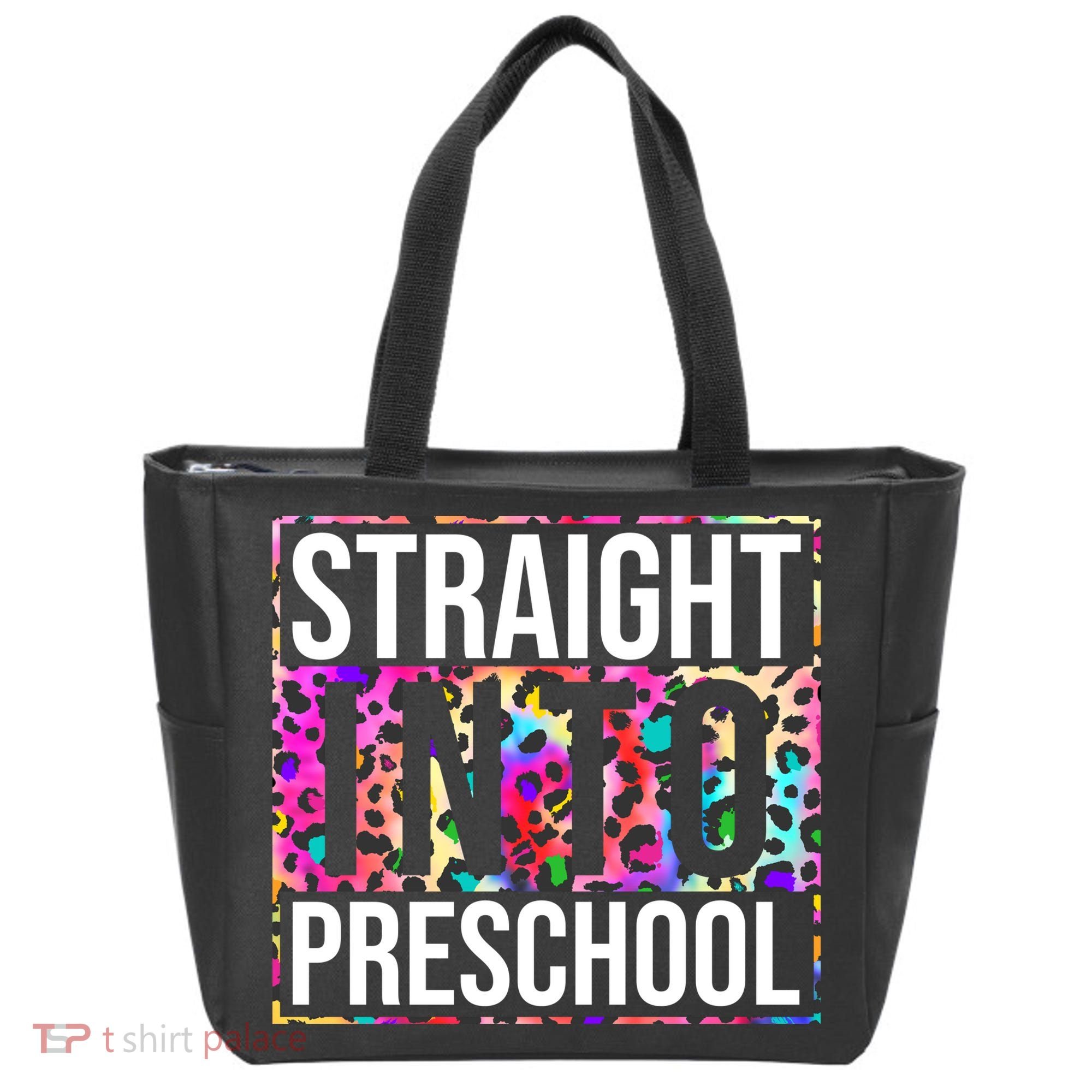 Straight Into Preschool Funny Cute Pre School Tote Bag