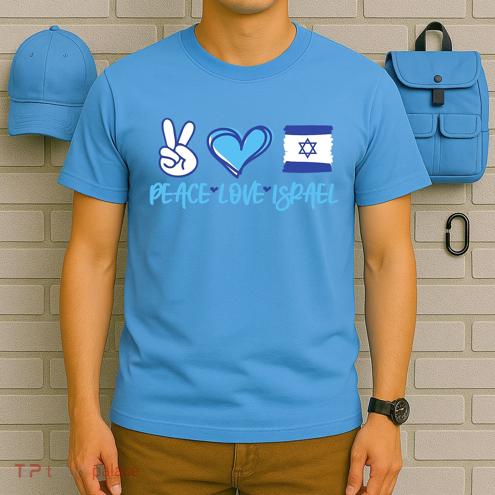 Support Israel Peace Love Israel I Stand With Israel Vintage T-Shirt