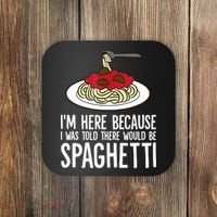 Spaghetti Italian Pasta I'm Just Here For Spaghetti Coaster thumb 0
