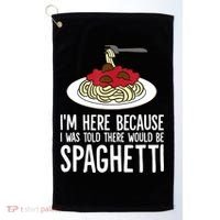 Spaghetti Italian Pasta I'm Just Here For Spaghetti Golf Towel thumb 0