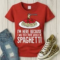 Spaghetti Italian Pasta I'm Just Here For Spaghetti Women's T-Shirt thumb 3