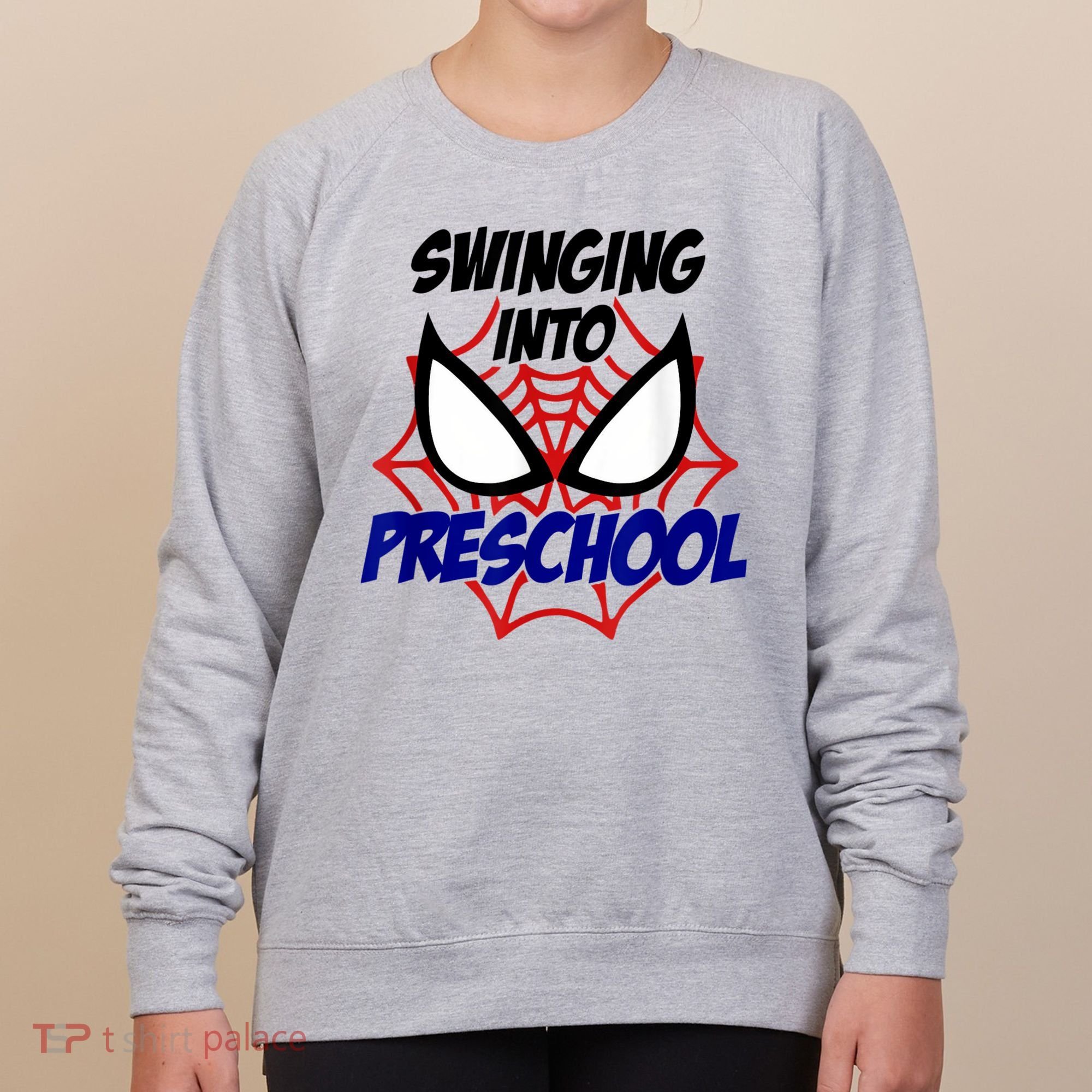 Swinging Into Preschool Shirt, Boys First Day Of PreK Women's Sweatshirt