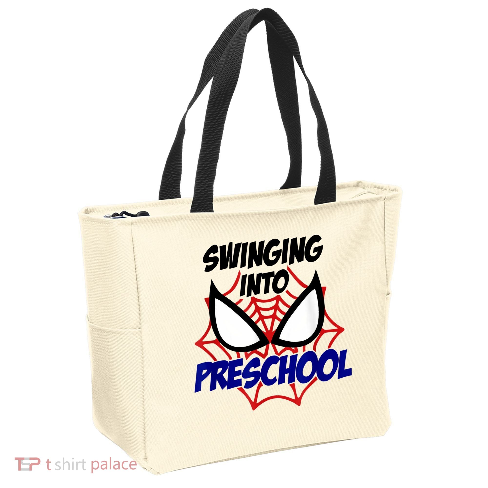 Swinging Into Preschool Shirt, Boys First Day Of PreK Tote Bag