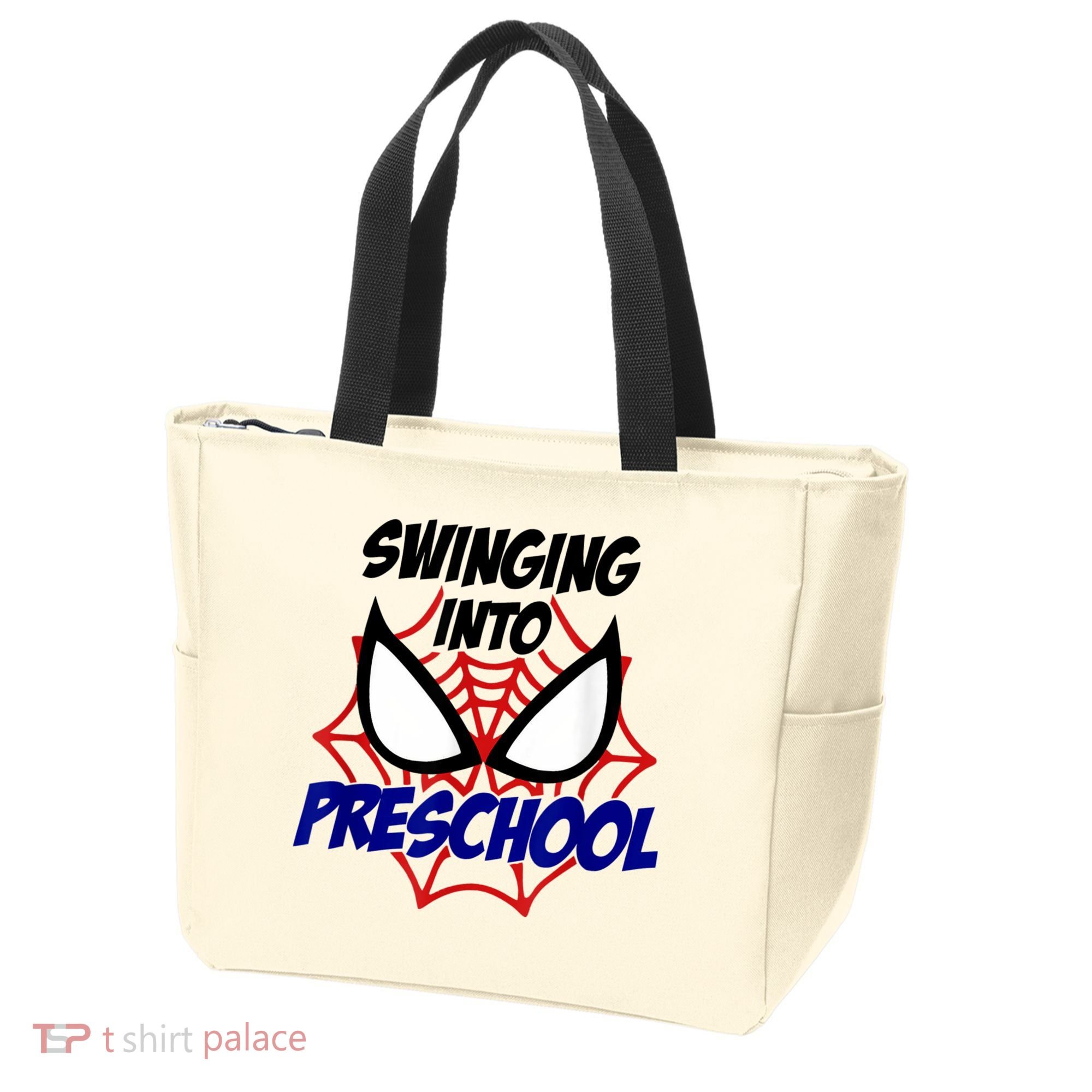 Swinging Into Preschool Shirt, Boys First Day Of PreK Tote Bag